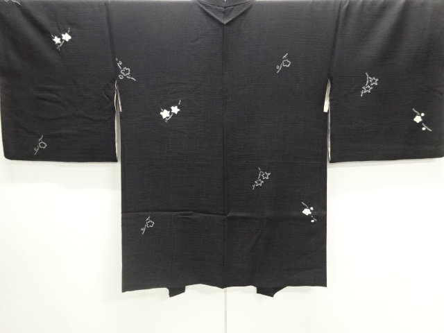 JAPANESE KIMONO / HAORI / SILK / SHIBORI / FLOWERS